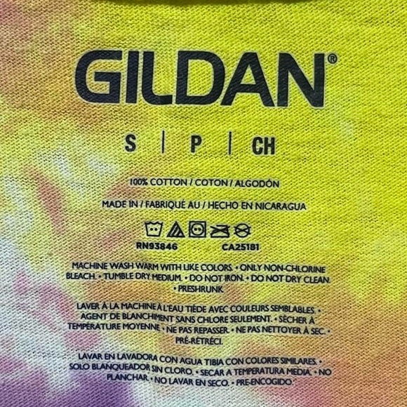 colorful Swirl tie-dye short sleeve crewneck casual hippie boho streetwear shirt - Picture 3 of 4